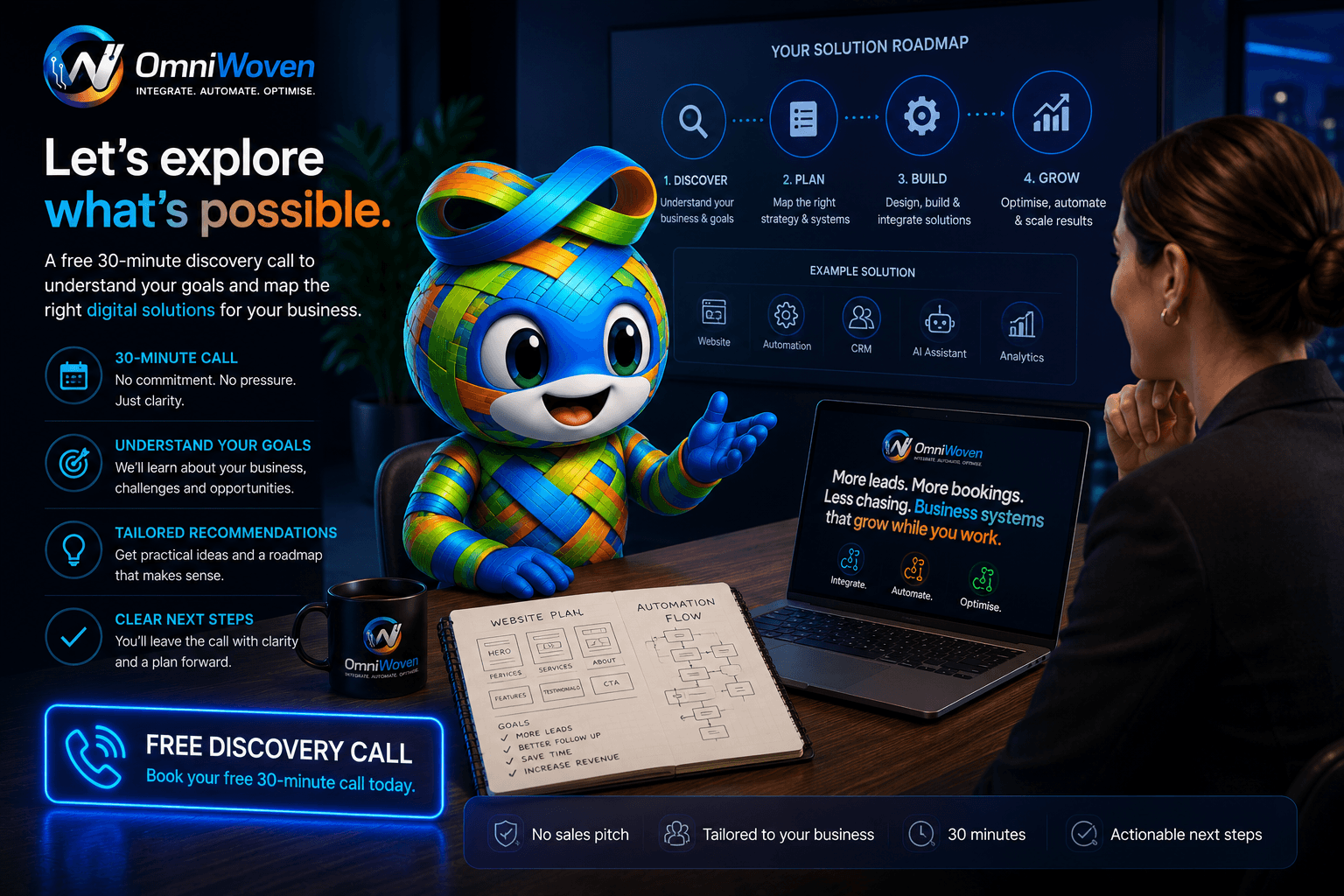 Let's explore what's possible — book a free 30-minute discovery call with OmniWoven